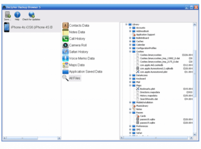 Скриншот приложения Decipher Backup Browser - №3