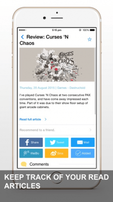 Скриншот приложения News Free - свободно новости RSS Reader - №7