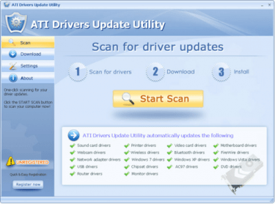 Скриншот приложения ATI Drivers Update Utility - №1