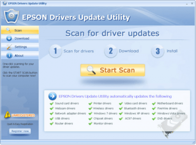 Скриншот приложения EPSON Drivers Update Utility - №2