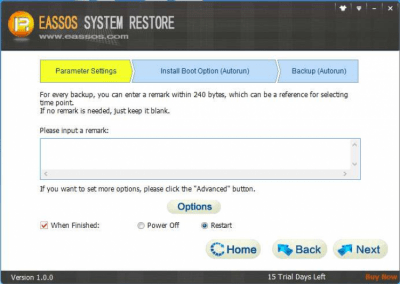 Скриншот приложения Eassos System Restore - №2