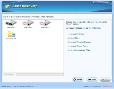 Скриншот приложения Eassos Recovery Free - №2