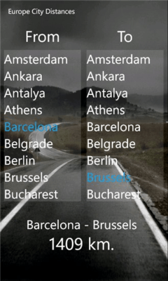 Скриншот приложения Europe City Distances - №2