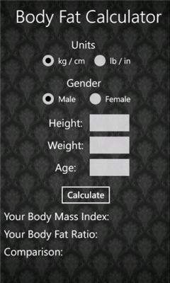 Скриншот приложения Body Fat Calculator - №1