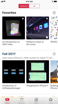 Скриншот приложения WWDC - №2