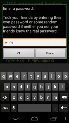 Скриншот приложения Fake wifi password hacker - №5
