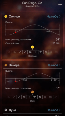 Скриншот приложения Sky Live - звёздный прогноз - №3