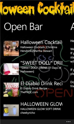 Скриншот приложения Halloween Cocktails - №3