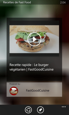 Скриншот приложения Recettes de Fast Food - №2