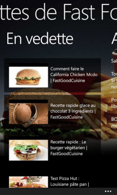 Скриншот приложения Recettes de Fast Food - №3