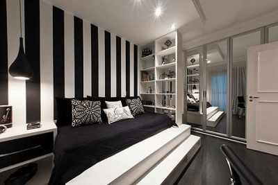 Скриншот приложения Black & White Bedroom Ideas - №1