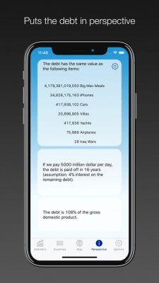 Скриншот приложения National Debt - The Debt of 180+ Countries! - №1