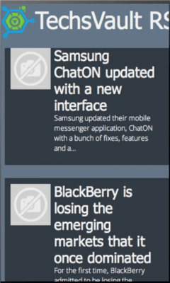 Скриншот приложения TechsVault RSS - №1