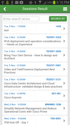 Скриншот приложения Cisco Live Cancun 2013 - №2
