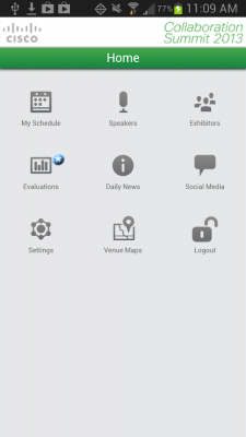 Скриншот приложения Cisco Collab Summit 2013 - №1