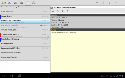 Скриншот приложения TouchDown HD - №4