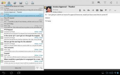 Скриншот приложения TouchDown HD - №6