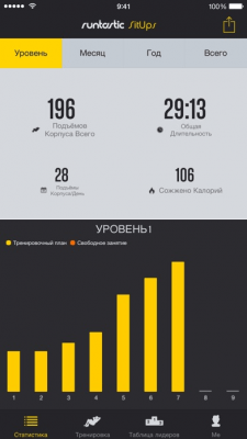 Скриншот приложения Runtastic Sit-Ups PRO Пресс - №8