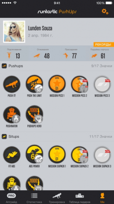 Скриншот приложения Runtastic Push-Ups Отжимания - №9