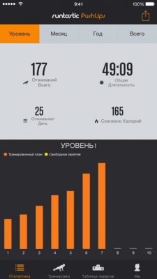 Скриншот приложения Runtastic Push-Ups PRO - №7