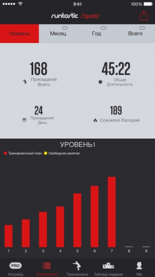 Скриншот приложения Runtastic Squats Приседания - №8