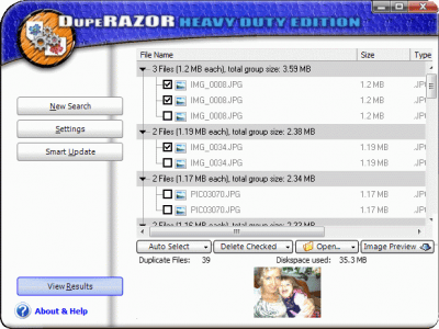 Скриншот приложения DupeRazor Duplicate Files Removal Kit - №4