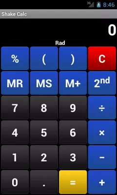 Скриншот приложения Shake Calc - Calculator - №1