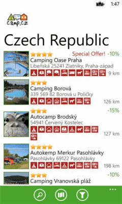 Скриншот приложения Camp.cz - №7