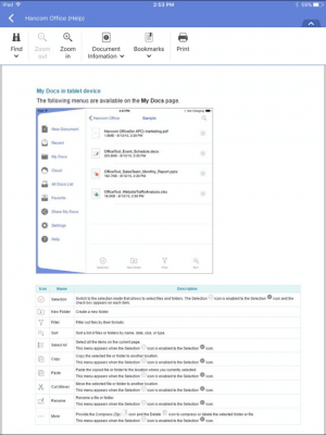 Скриншот приложения ThinkfreeOffice viewer - №4