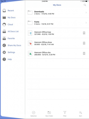 Скриншот приложения ThinkfreeOffice viewer - №6