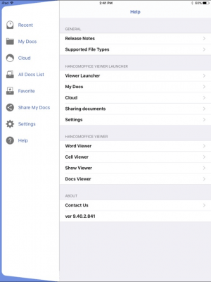 Скриншот приложения ThinkfreeOffice viewer - №7