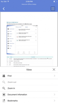 Скриншот приложения ThinkfreeOffice viewer - №10