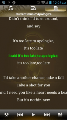 Скриншот приложения Sparkle Music Player - №3