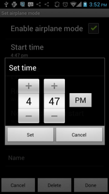 Скриншот приложения Auto Airplane Mode - №6