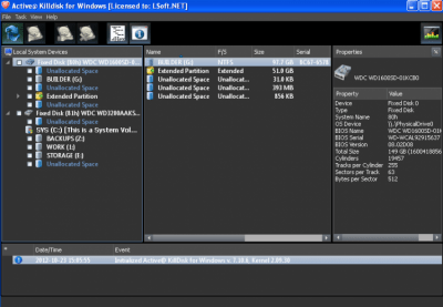 Скриншот приложения Active@ KillDisk - №1