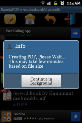 Скриншот приложения Excel to PDF Converter - №3
