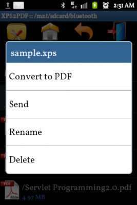 Скриншот приложения XPS to PDF Converter - №2