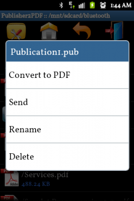 Скриншот приложения Publisher to PDF Converter - №3
