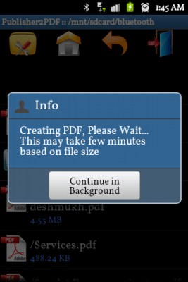 Скриншот приложения Publisher to PDF Converter - №4