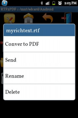 Скриншот приложения RTF to PDF Converter - №2