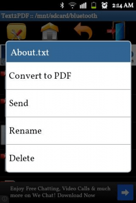 Скриншот приложения Text to PDF Converter - Online - №2