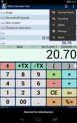 Скриншот приложения Office Calculator Free - №3