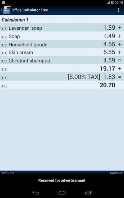 Скриншот приложения Office Calculator Free - №5