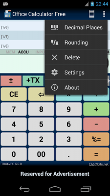 Скриншот приложения Office Calculator Free - №13