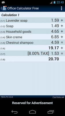 Скриншот приложения Office Calculator Free - №14