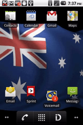 Скриншот приложения Australia Flag Live Wallpaper - №1