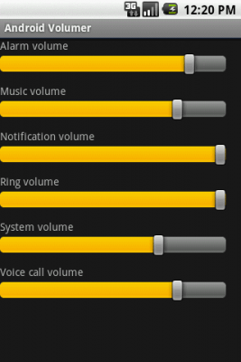 Скриншот приложения Android Volumer - №2