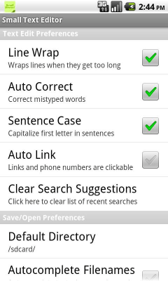 Скриншот приложения Small Text Editor - №5