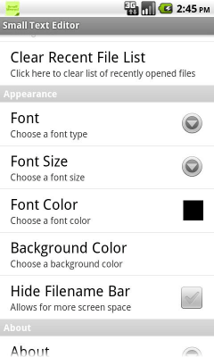 Скриншот приложения Small Text Editor - №6
