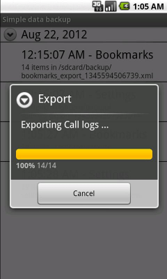 Скриншот приложения CB data backup - №4